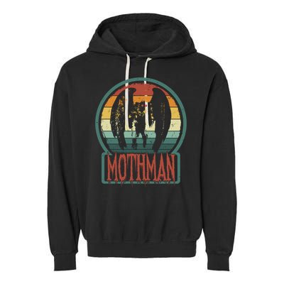 Moth Point Pleasant Retro Vintage Cryptid Cute Gift Garment-Dyed Fleece Hoodie