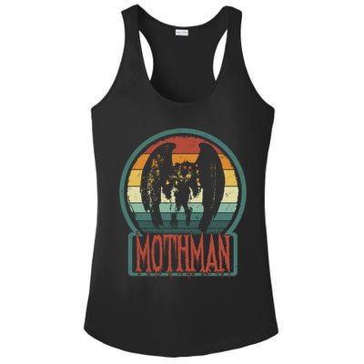 Moth Point Pleasant Retro Vintage Cryptid Cute Gift Ladies PosiCharge Competitor Racerback Tank