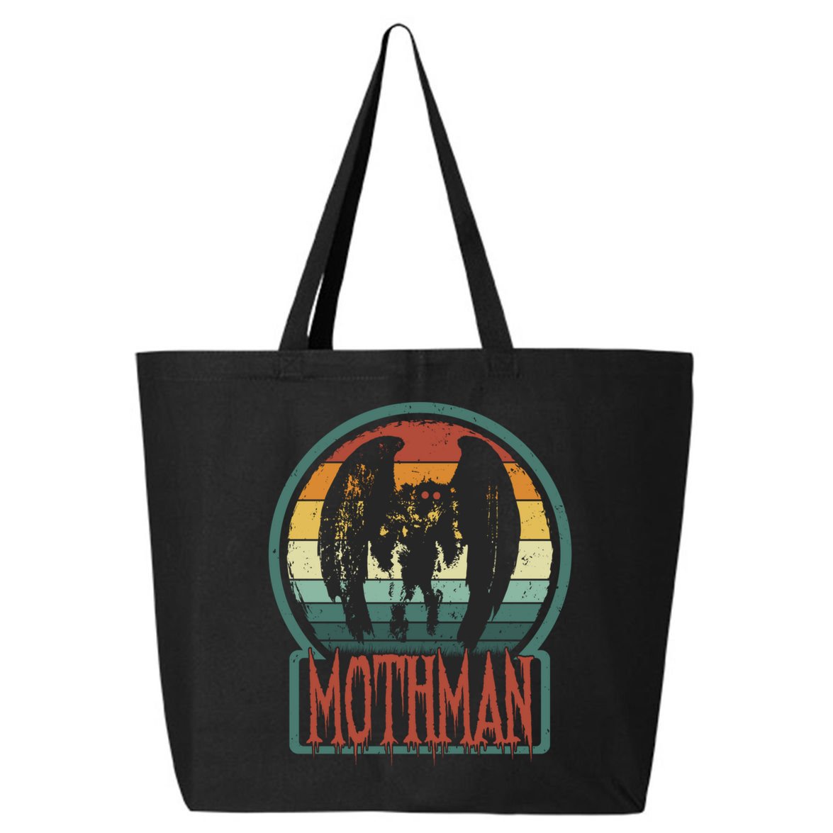 Moth Point Pleasant Retro Vintage Cryptid Cute Gift 25L Jumbo Tote