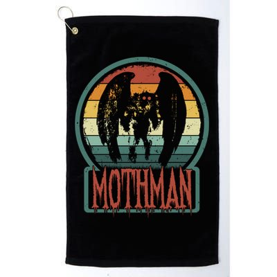 Moth Point Pleasant Retro Vintage Cryptid Cute Gift Golf Towel