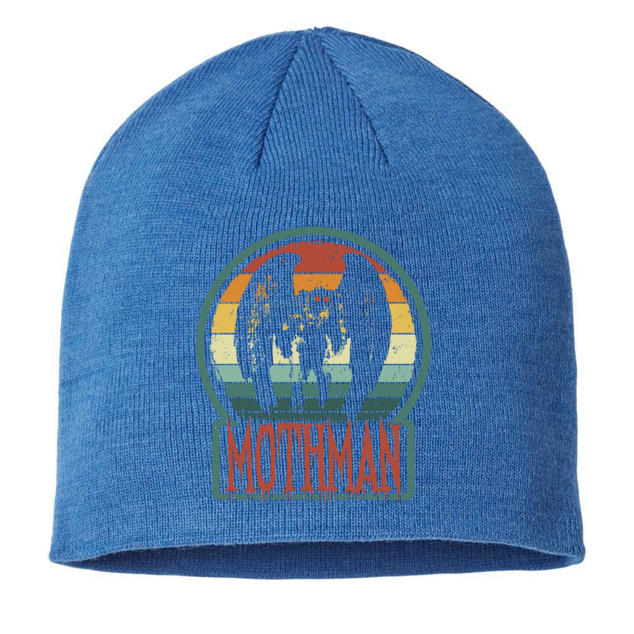 Moth Point Pleasant Retro Vintage Cryptid Cute Gift Sustainable Beanie