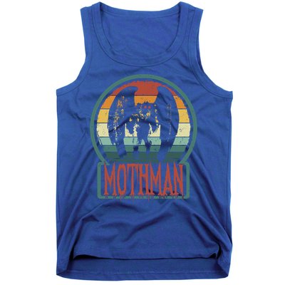Moth Point Pleasant Retro Vintage Cryptid Cute Gift Tank Top