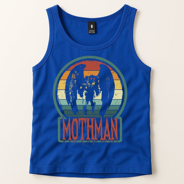 Moth Point Pleasant Retro Vintage Cryptid Cute Gift Tank Top