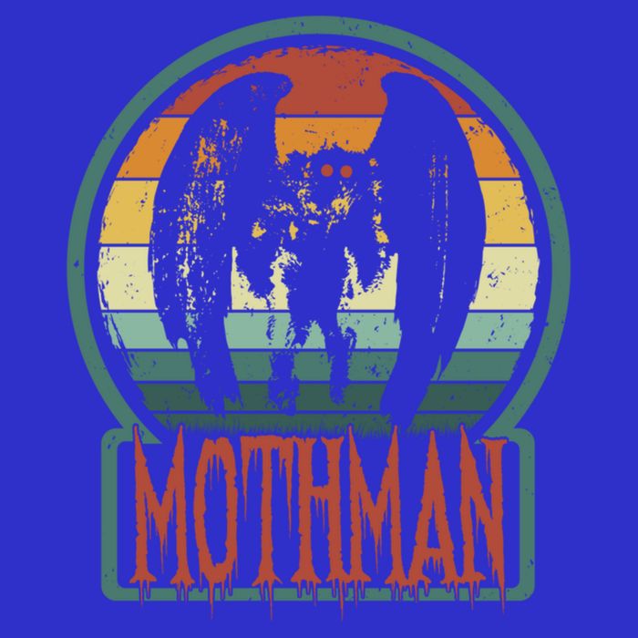 Moth Point Pleasant Retro Vintage Cryptid Cute Gift Tank Top
