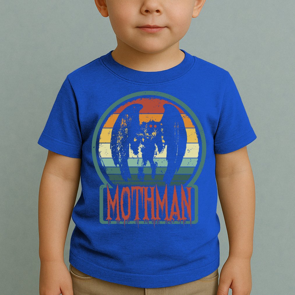 Moth Point Pleasant Retro Vintage Cryptid Cute Gift Toddler T-Shirt