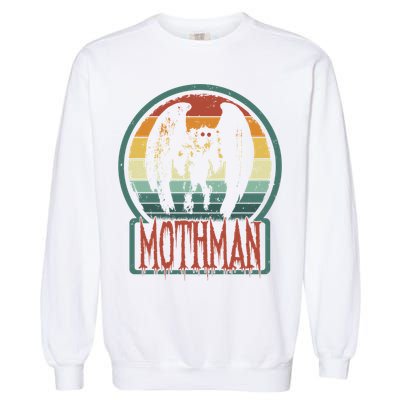 Moth Point Pleasant Retro Vintage Cryptid Cute Gift Garment-Dyed Sweatshirt