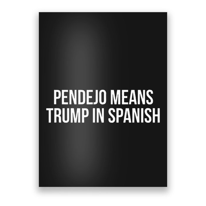 Mexican Protest Pendejo Means Trump In Spanish Poster