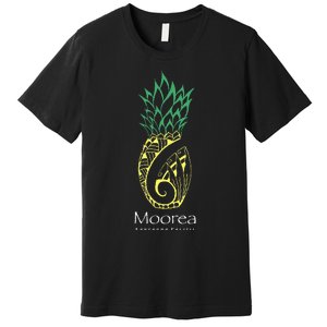 Moorea Pineapple Polynesian Tribal Tattoo Pineapple Premium T-Shirt