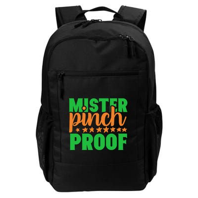 Mr Pinch Proof Funny St Patricks Day Lucky Green And Orange Great Gift Backpack