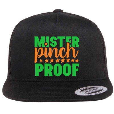 Mr Pinch Proof Funny St Patricks Day Lucky Green And Orange Great Gift Flatbill Hat