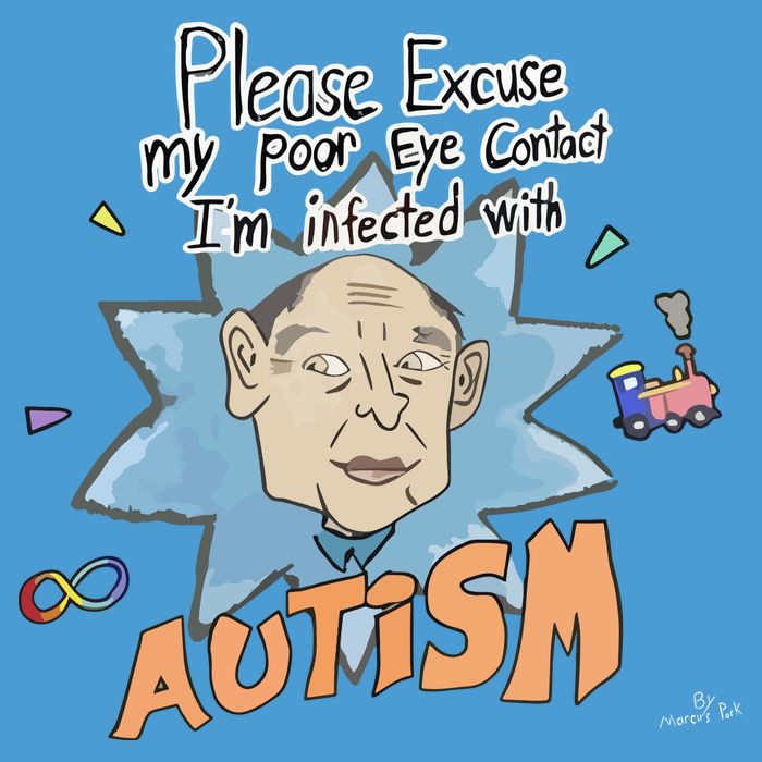 Marcus Pork Please Excuse My Poor Eye Contact IM Infected With Autism Tie Dye Hoodie