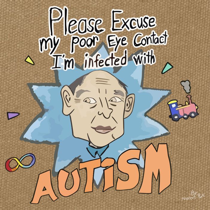 Marcus Pork Please Excuse My Poor Eye Contact IM Infected With Autism Cotton Canvas Backpack