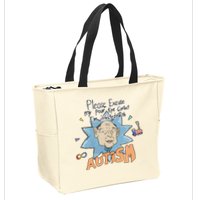 Marcus Pork Please Excuse My Poor Eye Contact IM Infected With Autism Zip Tote Bag