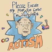 Marcus Pork Please Excuse My Poor Eye Contact IM Infected With Autism Zip Tote Bag