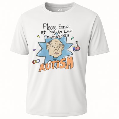 Marcus Pork Please Excuse My Poor Eye Contact IM Infected With Autism Performance Shirt