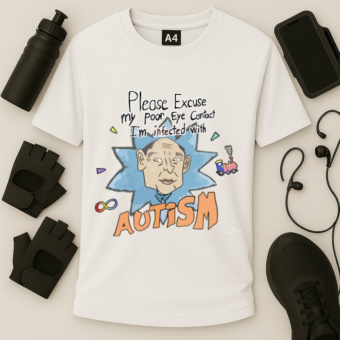 Marcus Pork Please Excuse My Poor Eye Contact IM Infected With Autism Performance Shirt