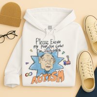 Marcus Pork Please Excuse My Poor Eye Contact IM Infected With Autism Hoodie