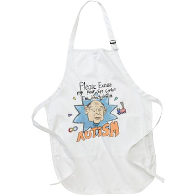 Marcus Pork Please Excuse My Poor Eye Contact IM Infected With Autism Apron