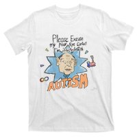 Marcus Pork Please Excuse My Poor Eye Contact IM Infected With Autism T-Shirt