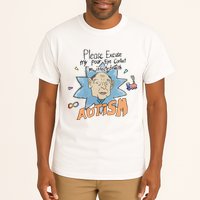 Marcus Pork Please Excuse My Poor Eye Contact IM Infected With Autism Tall T-Shirt