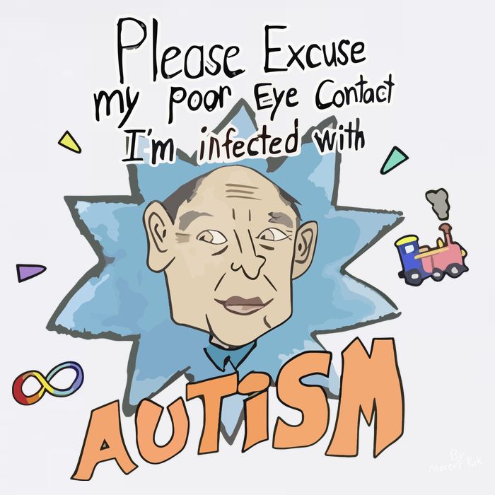 Marcus Pork Please Excuse My Poor Eye Contact IM Infected With Autism Bucket Hat
