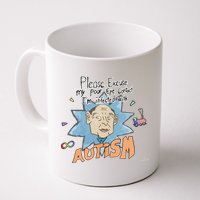 Marcus Pork Please Excuse My Poor Eye Contact IM Infected With Autism Mug