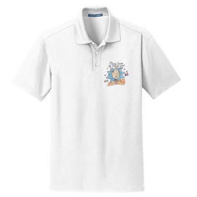 Marcus Pork Please Excuse My Poor Eye Contact IM Infected With Autism Dry Zone Grid Polo