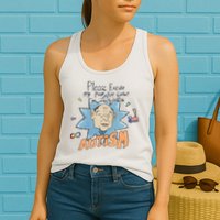 Marcus Pork Please Excuse My Poor Eye Contact IM Infected With Autism Womens Tank Top