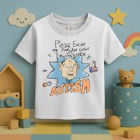 Marcus Pork Please Excuse My Poor Eye Contact IM Infected With Autism Toddler T-Shirt