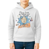 Marcus Pork Please Excuse My Poor Eye Contact IM Infected With Autism Kids Hoodie