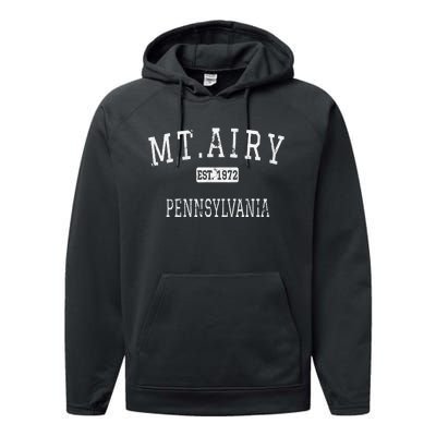 Mt.Airy Pennsylvania Philadelphia PA Vintage Performance Fleece Hoodie