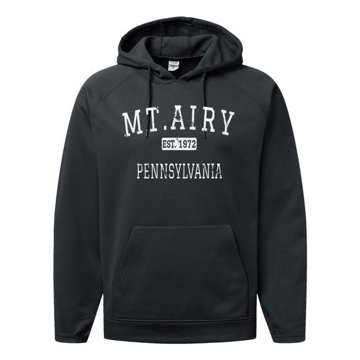 Mt.Airy Pennsylvania Philadelphia PA Vintage Performance Fleece Hoodie