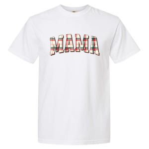 Mama Plaid Pattern Holiday Season Winter Vibes Christmas Great Gift Garment-Dyed Heavyweight T-Shirt