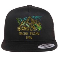 Machu Picchu Peru Flat Bill Trucker Hat