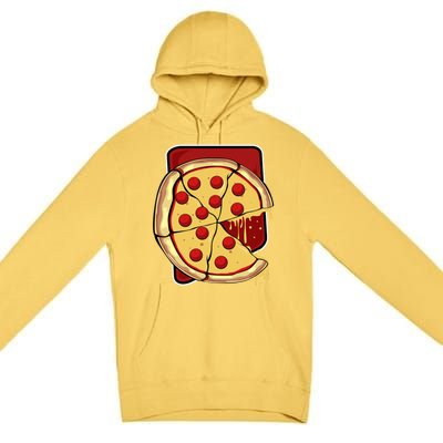 Missing Piece Pizza Slice Matching Couple Valentine's Day Gift Premium Pullover Hoodie