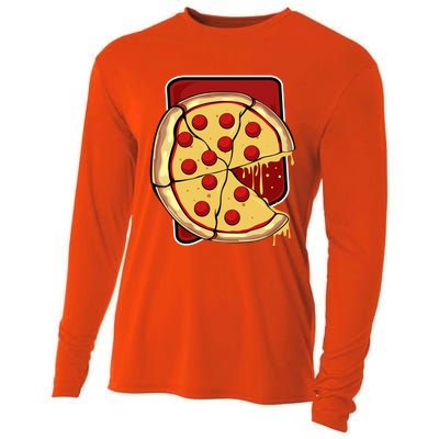 Missing Piece Pizza Slice Matching Couple Valentine's Day Gift Cooling Performance Long Sleeve Crew