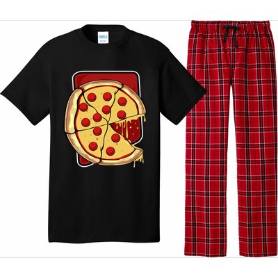 Missing Piece Pizza Slice Matching Couple Valentine's Day Gift Pajama Set