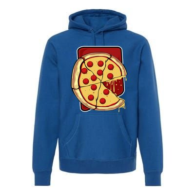 Missing Piece Pizza Slice Matching Couple Valentine's Day Gift Premium Hoodie