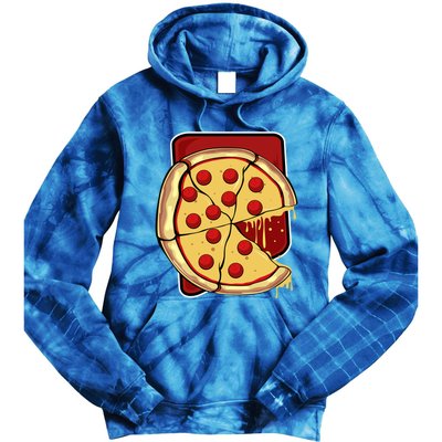 Missing Piece Pizza Slice Matching Couple Valentine's Day Gift Tie Dye Hoodie