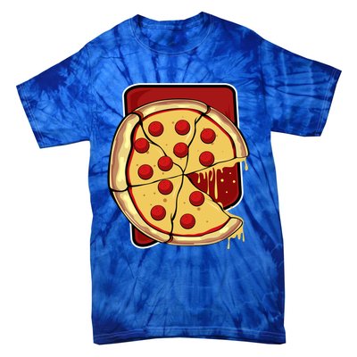 Missing Piece Pizza Slice Matching Couple Valentine's Day Gift Tie-Dye T-Shirt