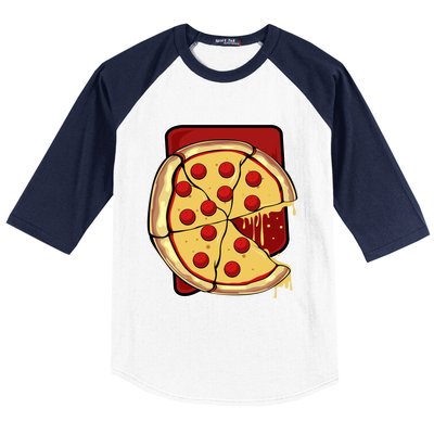 Missing Piece Pizza Slice Matching Couple Valentine's Day Gift Baseball Sleeve Shirt