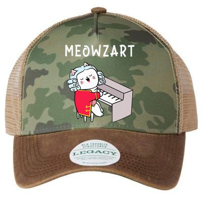 Meowzart Piano Player Pianist Classical Music Lover Legacy Tie Dye Trucker Hat