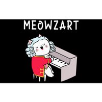 Meowzart Piano Player Pianist Classical Music Lover Bumper Sticker