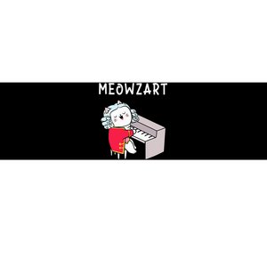 Meowzart Piano Player Pianist Classical Music Lover Bumper Sticker