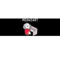 Meowzart Piano Player Pianist Classical Music Lover Bumper Sticker