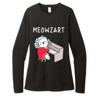 Meowzart Piano Player Pianist Classical Music Lover Womens CVC Long Sleeve Shirt