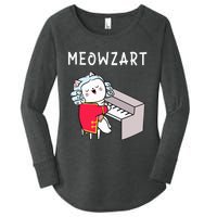 Meowzart Piano Player Pianist Classical Music Lover Women's Perfect Tri Tunic Long Sleeve Shirt