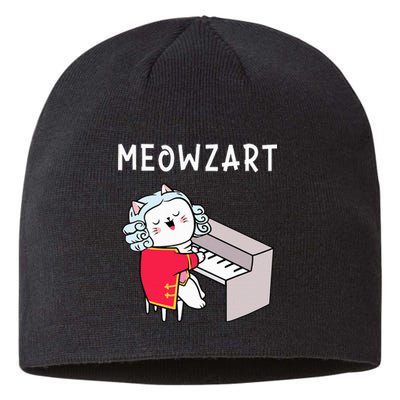 Meowzart Piano Player Pianist Classical Music Lover Sustainable Beanie