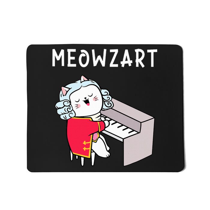 Meowzart Piano Player Pianist Classical Music Lover Mousepad