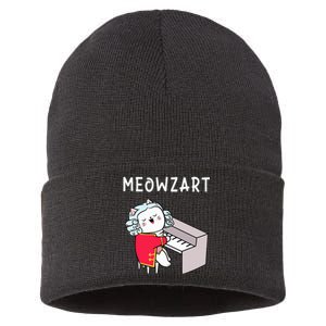 Meowzart Piano Player Pianist Classical Music Lover Sustainable Knit Beanie